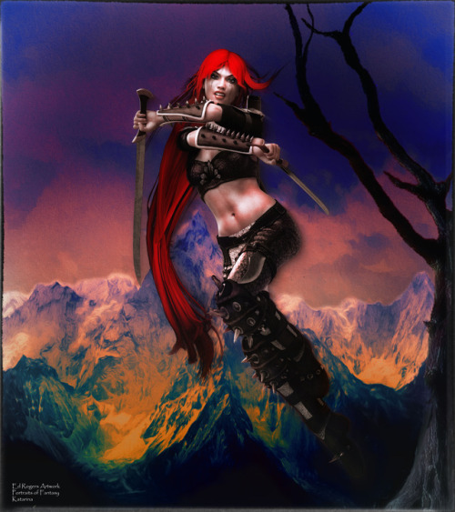 Another League of Legends inspired images, this is Katarina (or at least inspired by her) with her l