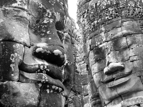 ancientart - The faces of Bayon.Bayon is a richly decorated...