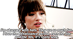 :  Crystal Reed + hats  &ldquo;And also you don’t have to wash your hair that