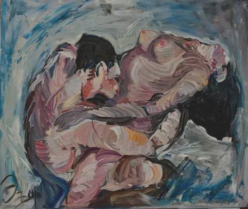 art-now-russia: Blue lagoon, Yana Ezar sex, passion, love, tenderness, tension, erotic, flight, sea,