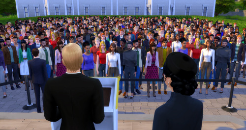 melonsloth: Crowds - Decor sims - Background series Lots in The Sims 4 can sometimes be quite empty