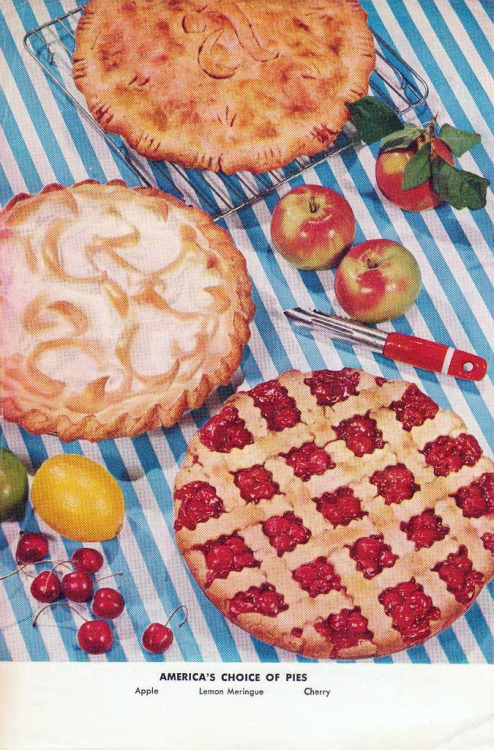 fuckyeahvintage-retro:  Betty Crocker Pies, 1956 (via saltycotton)