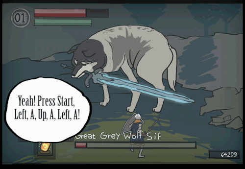 linusalmroth:  I made an animated comic for one of my favorite games ever, Dark Souls! 