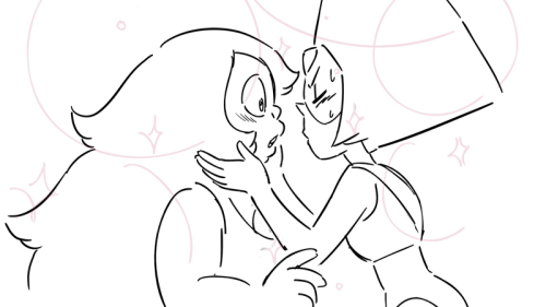 rnn-draws:Amethyst and Peridot doodles from my Twitter. I’ve got it bad for Amedot.