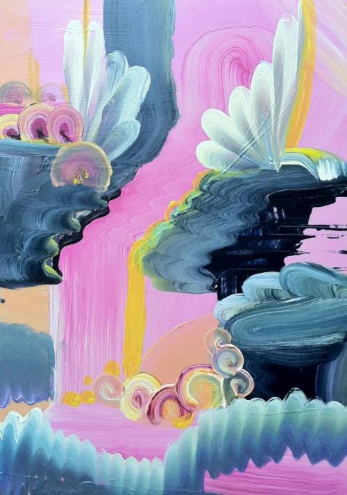 thenorwegiancurator:“Pink Floating World 1” by April Zanne Johnson