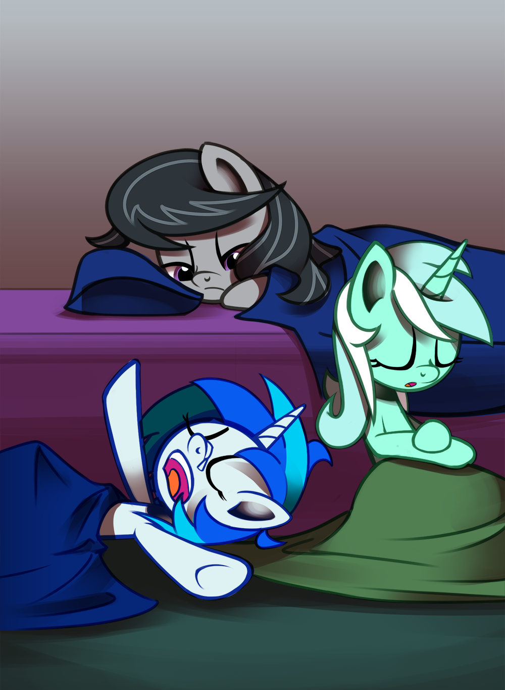 ask-canterlot-musicians: Impromptu slumber parties: the best slumber parties.  Thank