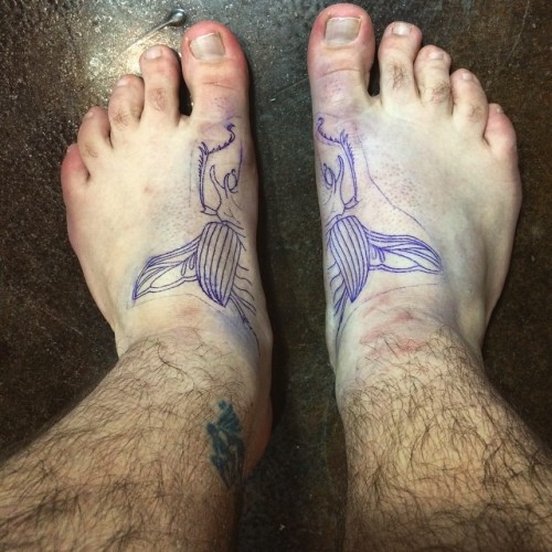mynameisdubs: Wish me luck… Thanks in advance @cora_mylene ! (at Hub Tattoo)