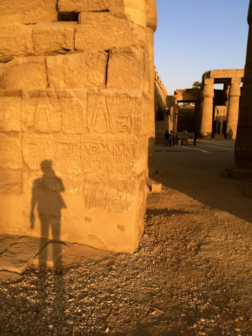 bdphillips:Me, and my shadow. At Luxor Temple.