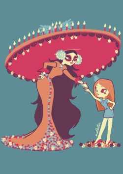 ariellevtee:  Fistbump between la muerte