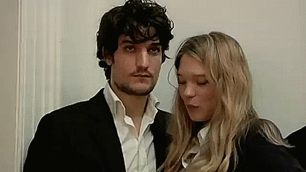 diamonds-are-for-dinner:eugenny:My French Film Festival (2012): Léa Seydoux and Louis Garrel@sirenoi
