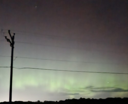 Saw The Aurora Borealis And A Meteor Shower