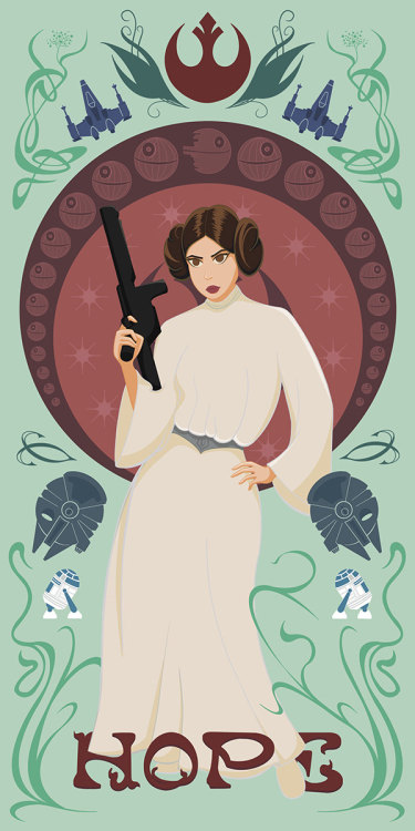 tiefighters:Inspirational Women: Princess LeiaArt by Ashton Helmke | IG