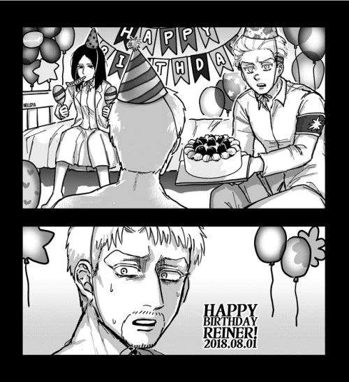 Porn photo nelldya: Happy birthday, Reiner&Zeke~♡