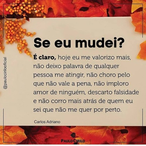 É isso aí #amorproprio #seamar #sevalorize https://www.instagram.com/p/Bn4FejnBhIN/?utm_source=ig_