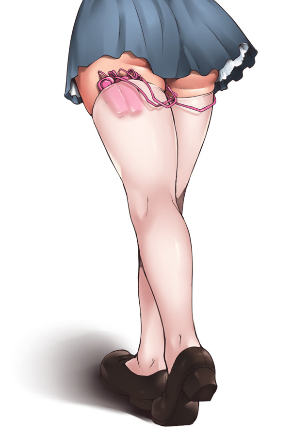 ahegao-hentai1:  Vibrator in thighhighs