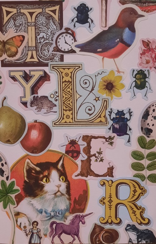 My New Sketchbook Has A Sleeve On The Front To Make Your Own Cover So I Made A Sticker Collage :3