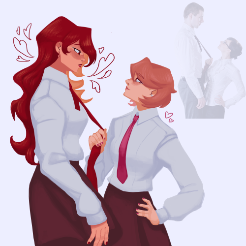 HAD To Draw This As Them. Mitsuru Needs To Be So So So Tall