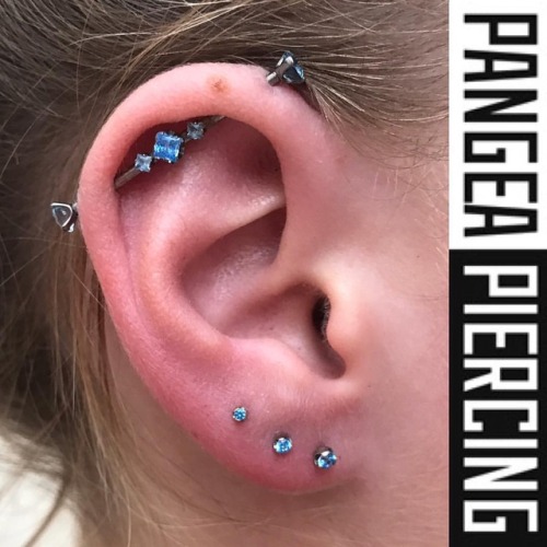 piercingsbycampbell: Industrial piercing I did about 2 or so years ago still looking B E A-utiful, a