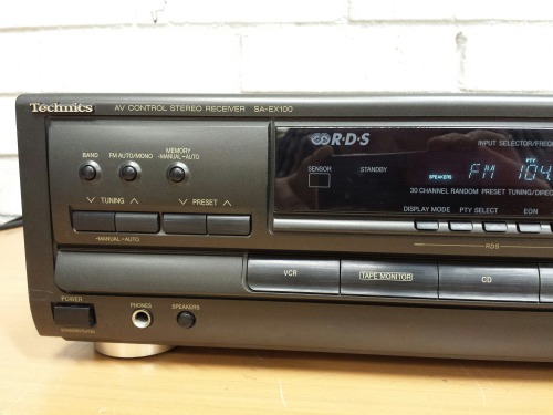 Technics SA-EX100 AM/FM Stereo Receiver, 1996