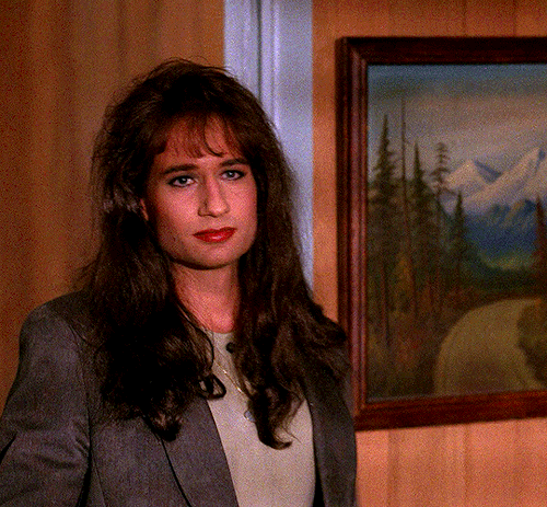 twinpeaksdaily:David Duchovny as Denise Bryson in Twin Peaks (1990-1991)