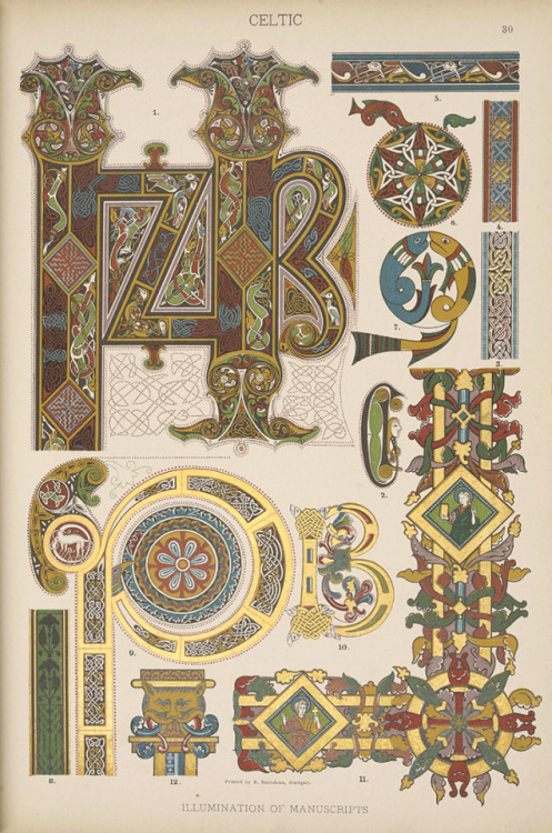 Historic Styles of Ornament, 1898. Published by Batsford, London. With 1500 examples, 100 color plat