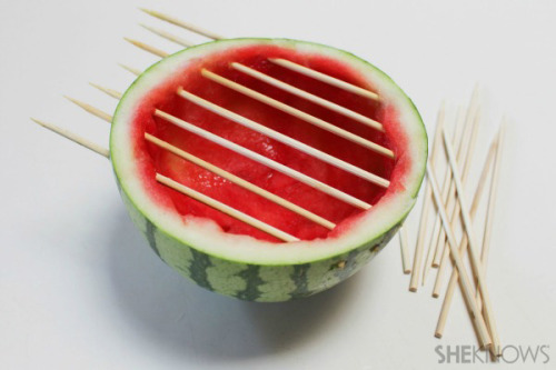 beautifulpicturesofhealthyfood:  Watermelon Grill with Fruit Kabobs