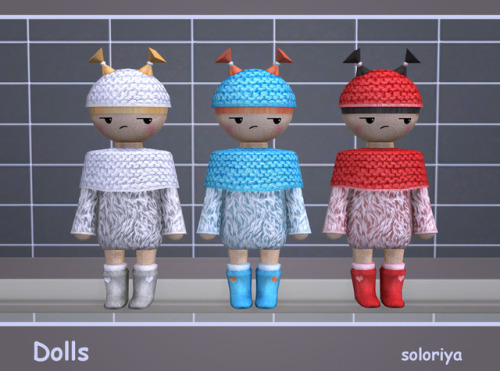 soloriya: ***Dolls*** Sims 4 Has two versions - decorative and playable. Three dolls, each doll has 