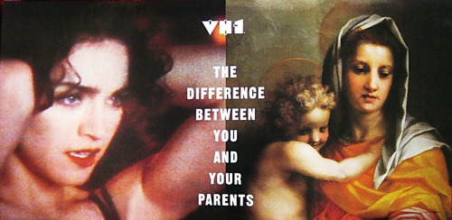 madonnascrapbook: VH1 banned Madonna advertisement from 1993