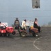 Came back to town and watched our parade and then the lawn mower derby that @xumikeux was in. 