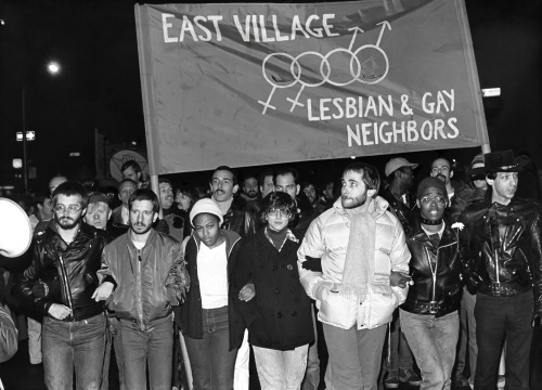 agelessphotography:An LGBTQ pride demonstration in New York City, circa 1980
