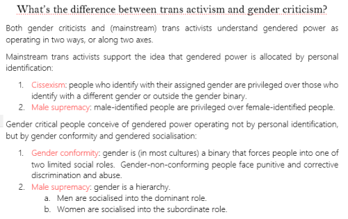 fyxan:this is my “gender criticism” cheat sheet.  it’s a term so nascent it d