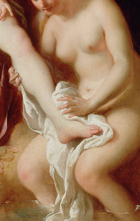 Diana and Her Nymphs Bathing by Jean-François de Troy, c. 1724 (detail)