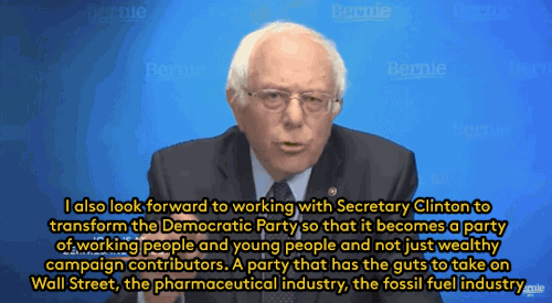 refinery29:  Bernie vows to stay in the race for the Democratic nomination so that he can push the party leftWhen Bernie Sanders scheduled a major announcement Thursday, many suspected that he would announce the suspension of his campaign. Sanders instead