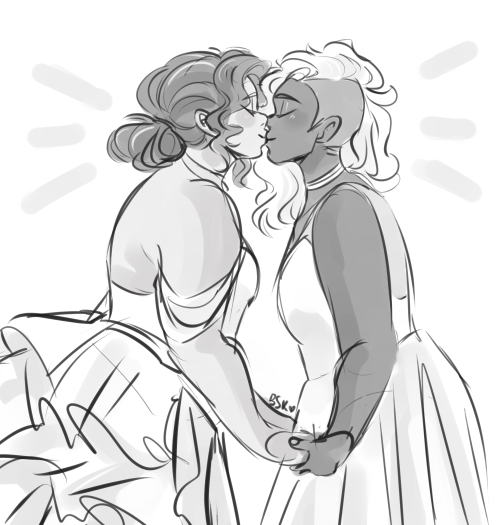 blueskittlesart:THEYRE MARRIED