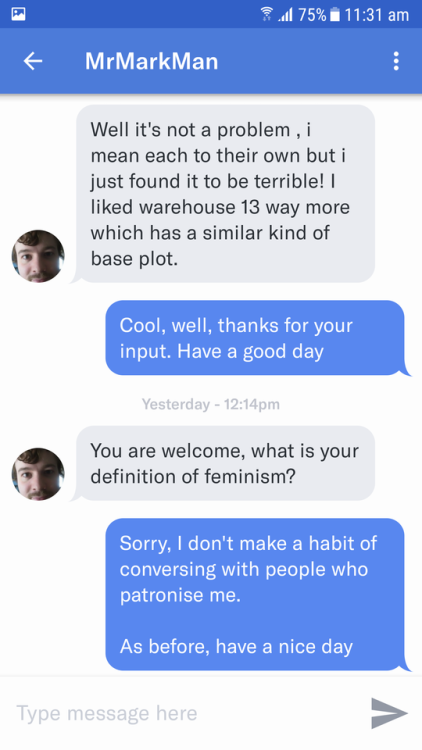 His profile says that the most privite thing he’s willing to admit to is that he doesn’t