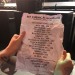 themychemicalromancearchive:paper setlist! via lorieway on IG