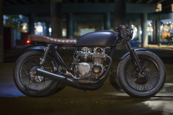 davelehlblog:  I finally got out and shot some photos of the cafe racer project that I finished up this summer.  100+ hours, dozens of beers, 2 batteries, one hole in the drywall and this puppy is a wrap!