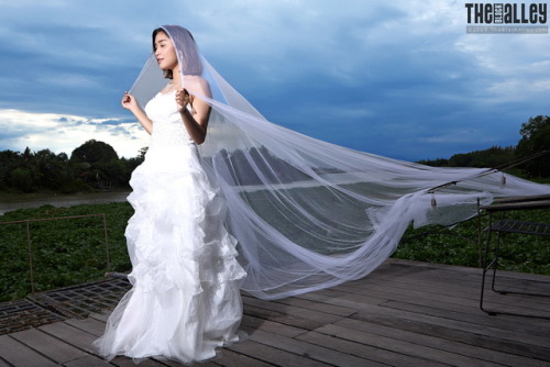 A bride by the river :-)