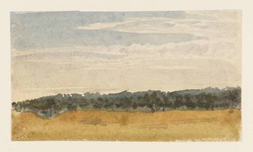 Fields at Sunset, Joshua Cristall, 1810, TatePurchased as part of the Oppé Collection with as