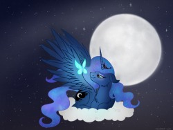 that-luna-blog:  A Moonlit Night by Dewdrop-210