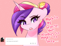 ask-cadance:  Little in the middle but she