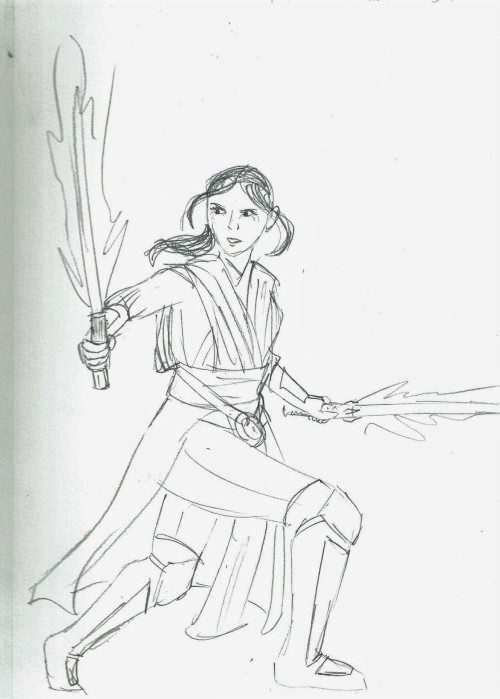 ooops-i-arted:Revan - pose practice and also to experiment with melding her iconic look with Jedi ro