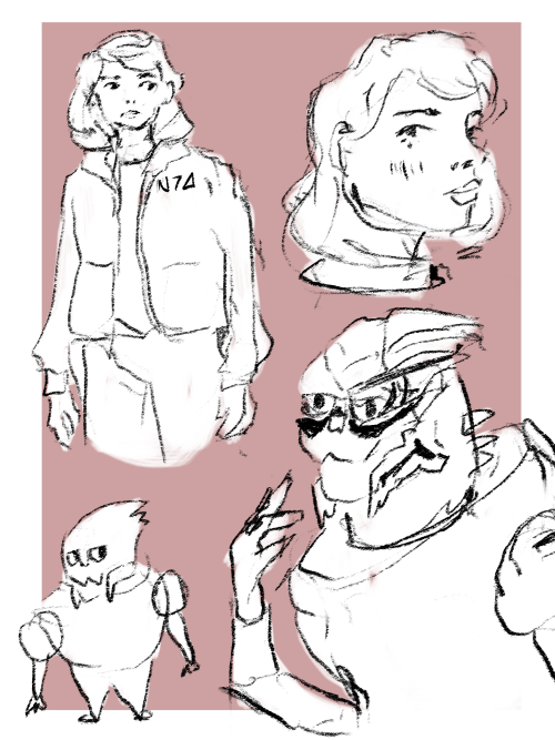 ok fine i’ll post the mass effect doodles that nobody asked for