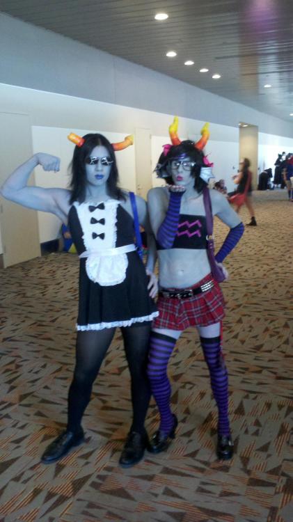 reasonator:Maid Equius (TranscendentMusclebeast) and March Eridan (contact me) at Otakon 2013!