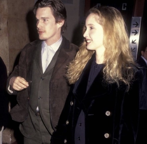 Ethan Hawke And Julie Delpy At “Before Sunrise” Premier, 1995