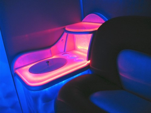 postvespertine:Limo interiors by LA Custom Coach Inc.No sir, that is an indoor blacklight mini-golf 