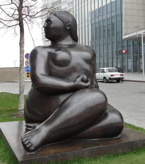 Pretty sure this is a Botero, or copy thereof. Spotted in Almaty, Kazakhstan.