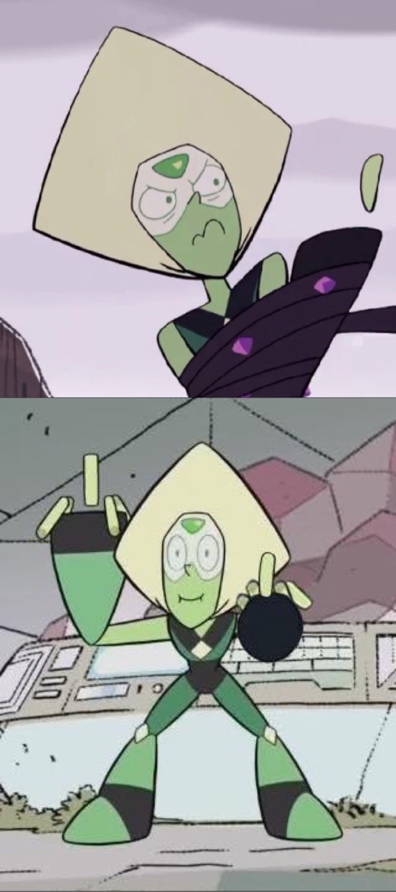 Peridot: “Humans seem to react strongly to this hand gesture. I’m going to do