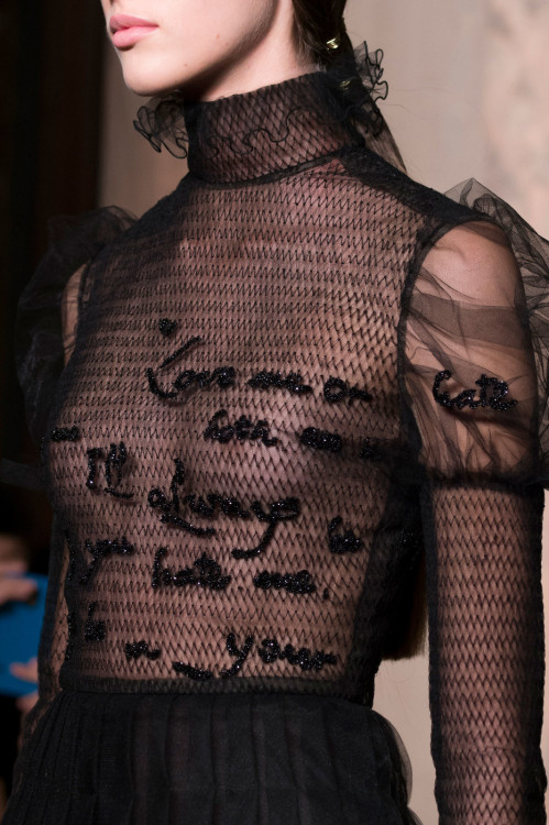 fashionfeude:Detail at Valentino Couture Fall Winter 2016 | PFW