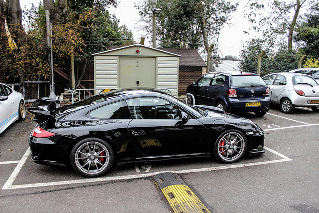 theautobible:  Stealthy GT3 by Reece Garside | Photography on Flickr. TheAutoBible.Com